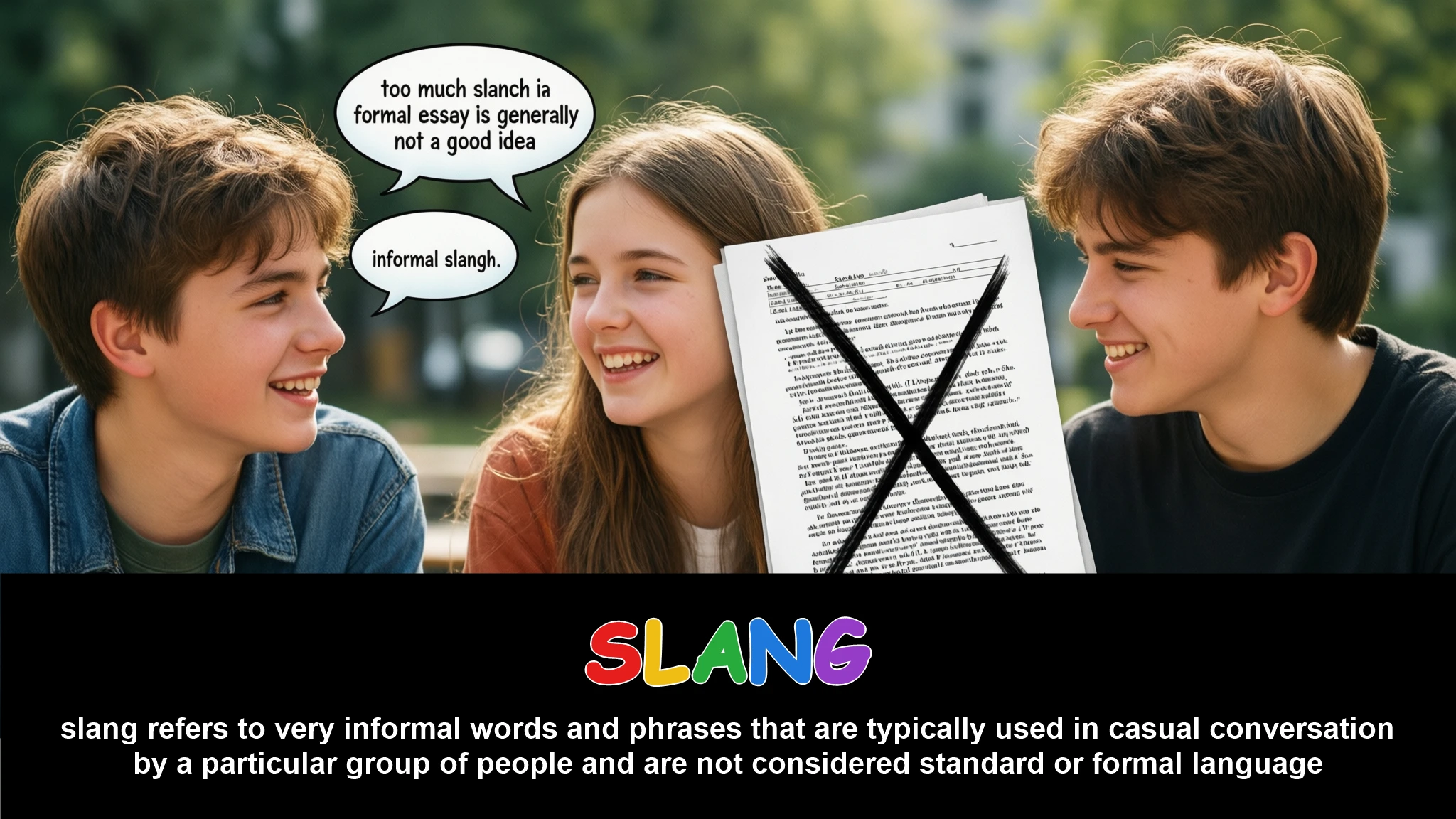 English Illustration for slang